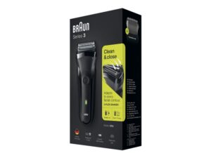 Braun Series 3 300S Barbermaskine Med Folie Trimmer Sort Barbermaskine Til Mænd (163305)