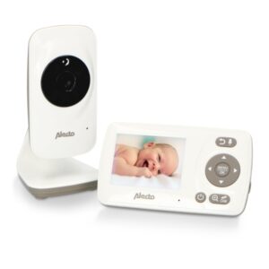 Niania Alecto Alecto Video-Babyalarm Med 2,4" Farvedisplay, Hvid/Taupe