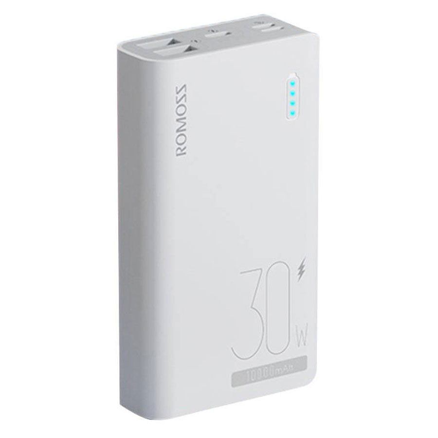 Romoss Sense 4S Pro 10000mAh Powerbank, Hvid